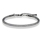Luxury Minimalist Mesh Crystal Bracelet Men Women Charm Inlay Crystal Adjustable Bangle Stainless Steel Fashion Jewelry