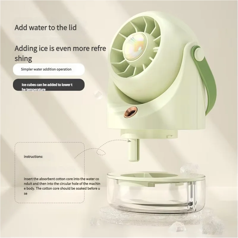 MEET SUN usb charging mini electric fan desktop spray air conditioning fan 3 grade air conditioning water-cooling fan