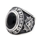 Fashion Punk Vintage Skull Ring Stainless Steel Gothic Biker Ring For Men Women Unique Viking Amulet Jewelry Gift