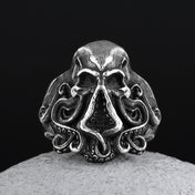 Punk Octopus Skull Ring — 316L Stainless Steel