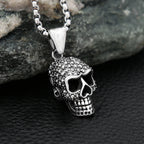 Gothic Skeleton Stainless Steel Pendant Necklace