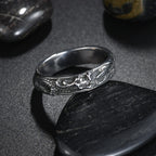 Vintage Irregular Animal Dragon Stainless Steel Women Men Rings Trendy Finger Rings Y2K Accessories Fashion Punk Jewelry