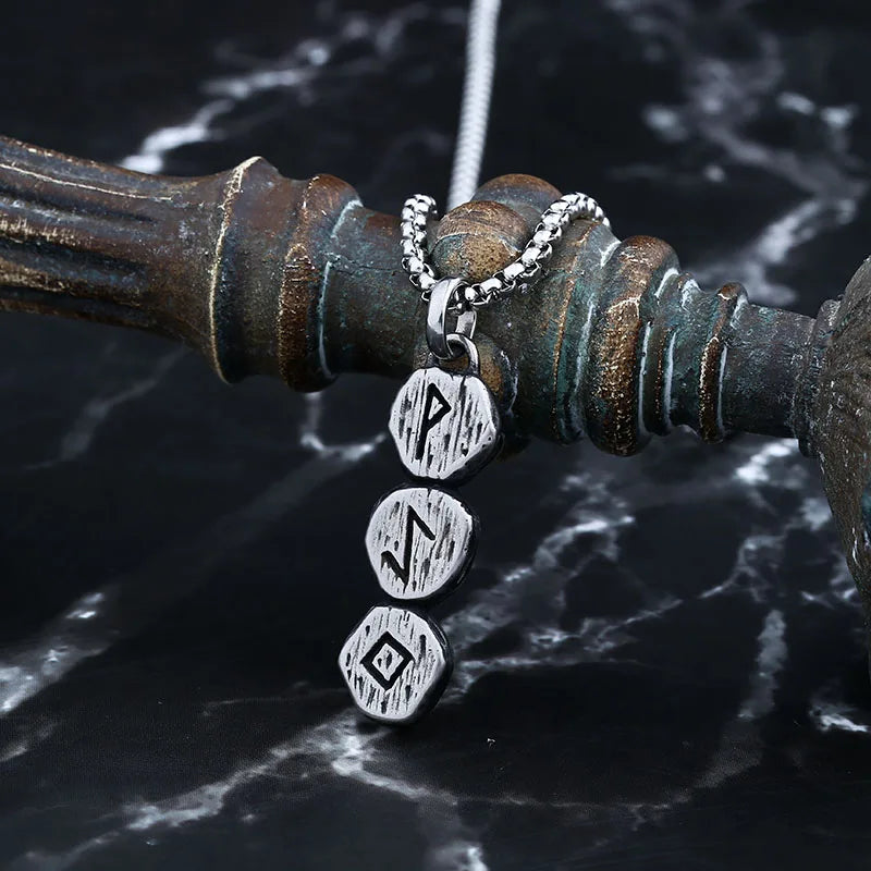 Odin Viking Stainless Steel Pendant Necklace