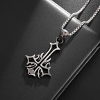Vintage Catholic Cross Pendant Necklace — Amulet