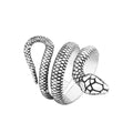 Vintage Coiled Snake Wrap Ring — Stainless Steel