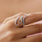 Cool Animal Octopus Rings Simple Punk Gothic Deep Sea Squid Octopus Fashion Jewelry Open Adjustable Antique Silver