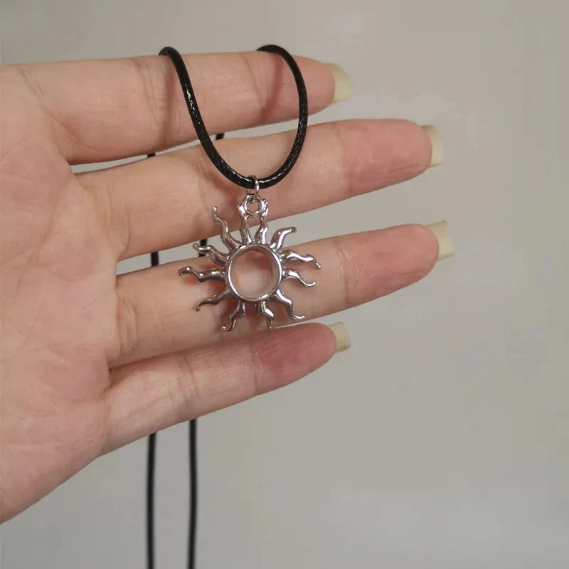 Spiral Vortex Pentagram Pendant — Silver