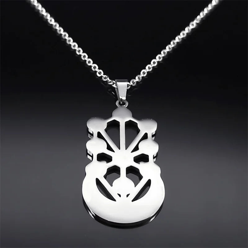 Kabbalah Sephirot Tree of Life Crescent Moon Necklace Cabala Stainless Steel Pendant Necklaces Jewelry Gitfs עץ החיים