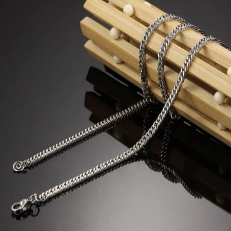 Thick Cuban Chain Necklace 8-14mm — Stainless Steel