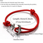 Nautical Anchor Grade A String Bracelet Men Women Braided Sliding Adjustable Braslet Adventure Surfing Hombre Jewelry