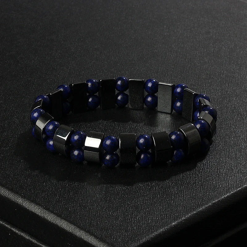 Fashion Wave Hematite Magnetic Bracelet Men Original Beaded Hematite Energy Bracelets for Women Positive Energy Jewelry