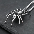 Gothic Vintage Stainless Steel Spider Pendant Fashion Punk Unique Animal Necklaces For Men Women Party Jewelry