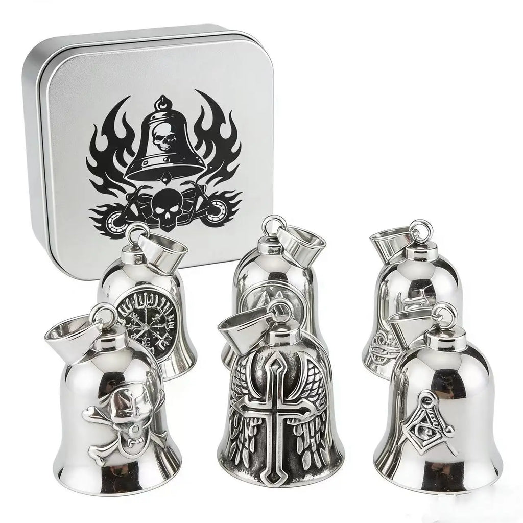 Moto Bell Steel Pendant Punk 316L Guardian