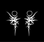 Grunge Accessories Thorns Letter Earrings Punk Charm Drop Earring for Women Irregular Earring Korean Fashion Jewelry