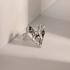 Articulated Snake Ring — Black