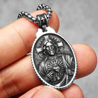 Jesus Cross Pendant Necklace — Stainless Steel