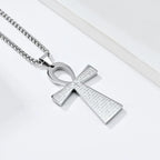 Jesus Christ Cross Mens Necklace Gold Color Cross Religious Pendant Necklace Accessory Chain Accessories