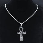 Egyptian Ankh Cross Necklace — Stainless Steel