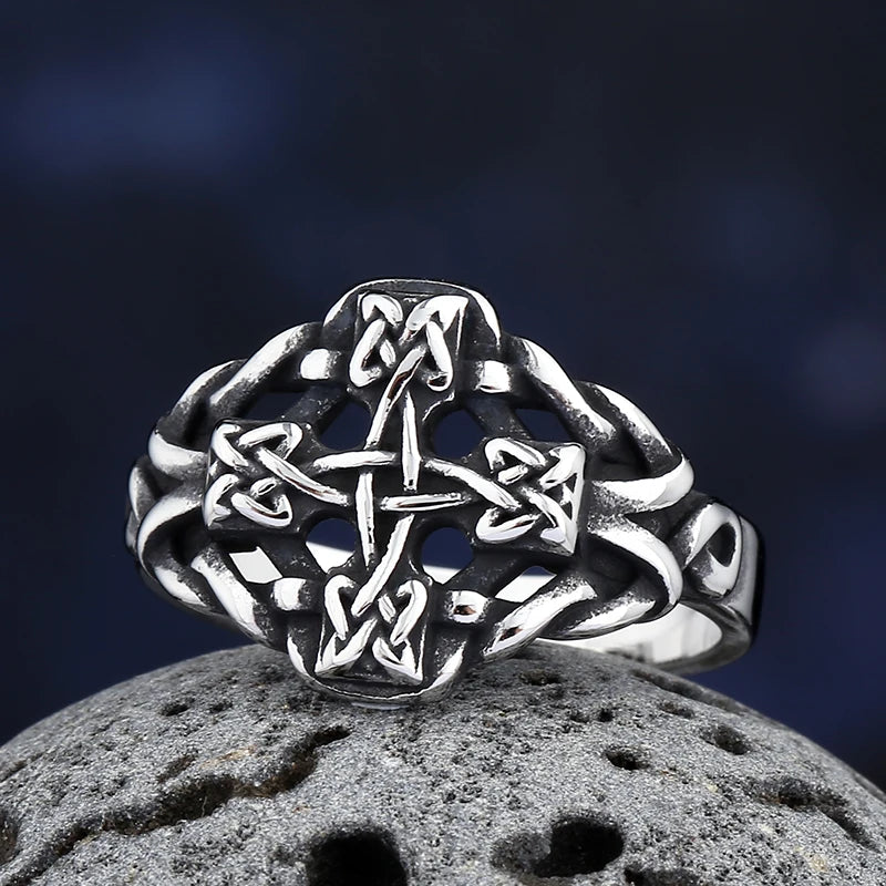 Viking Odin Rune Symbol Ring — Stainless Steel