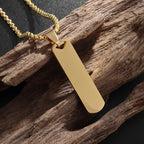 Stainless Steel Square Black Natural Stone Necklace Beautiful Geometric Polygon Pendant for Women Casual Punk Jewelry