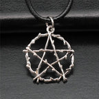 Cute Pentagram Necklace Leather Chain 45Cm Male Jewelry Evening Cheapest Items