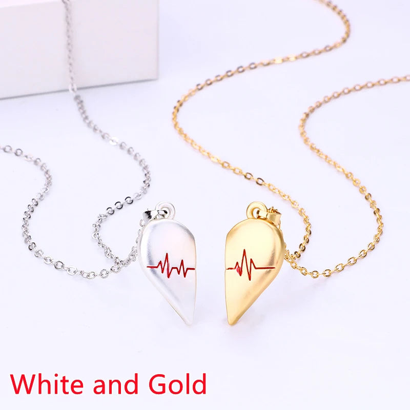 Magnetic Heart Pendant Necklace