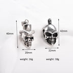 Gothic Skull Pendant Necklace — Stainless Steel