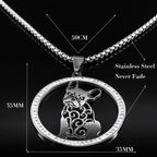 Iced Out Silver Chain French Bulldog Chihuahua