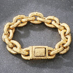 Massive 16mm Wide Link Man Bracelet for Men Vintage 316l Stainless Steel Men's Chain Bracelets Punk Jewelry Male