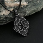 Compass Viking Steel Pendant Vintage Nordic