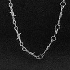 Gothic Barbed Wire Thorn Choker Necklace — Zinc Alloy