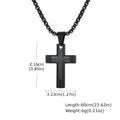 Cross Pendant Necklace — Stainless Steel