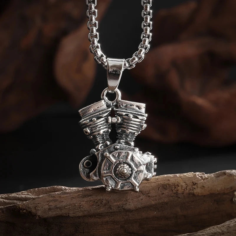 Retro Domineering Nordic Battle Ax Pendant Necklace for Men and Women Punk Pendant Lucky Amulet Jewelry Gift