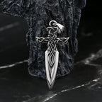 Vintage 316L Stainless Steel Good Polished Gothic Arriw Celtic Knot Pendant Necklace For Man Amulet Jewelry Boyfriend