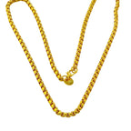 Round Box Chain Necklace 4mm — Gold-Tone, 18-24 Inches