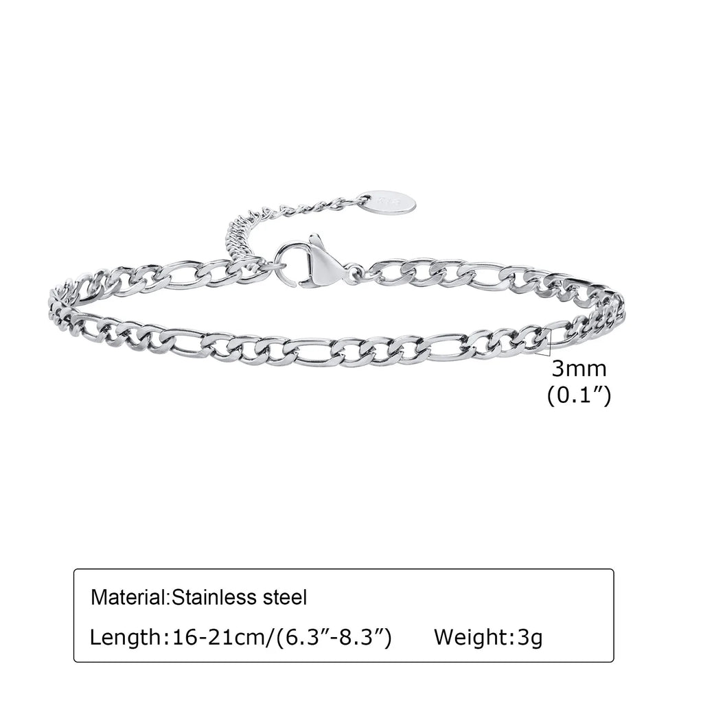Minimal Thin Chain Bracelet — Stainless
