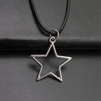 Cute Pentagram Necklace Leather Chain 45Cm Male Jewelry Evening Cheapest Items