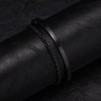 Cuff Bangle Bracelet Set — Stainless Steel