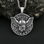 Odin Steel Pendant Vintage Nordic Vikings Head