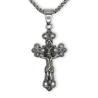 Classic St. Michael Cross Necklace — Stainless Steel