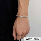 Iced Out Tennis Bracelet Stainless Steel 3/4/5/6MM