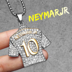 Football Jersey Pendant Necklace — Stainless Steel