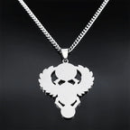 Eye of Horus Ankh Pendant — Stainless