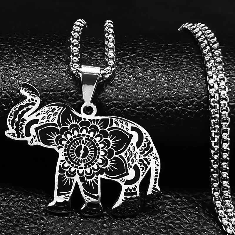 Sun Moon Turtle Pendant — Silver Stainless