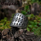Stainless Steel Viking Simple Ring vintage Hammer retro punk Classic Ring Male finger Love Jewelry for man Gift OSR514