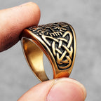 Compass Celtic Ring — Stainless Steel