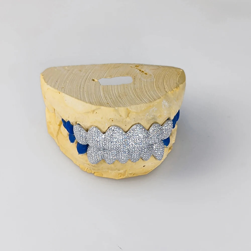 925 Silver VVS Moissanite Grillz Iced Out