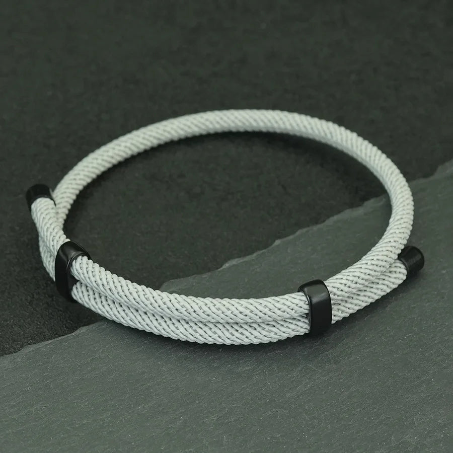 Sliding Rope Cord Bracelet — Minimalist Adjustable
