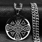 Viking Triquetra Celtic Knot Pendant — SS