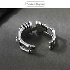 Steel Ring Skeleton Punk